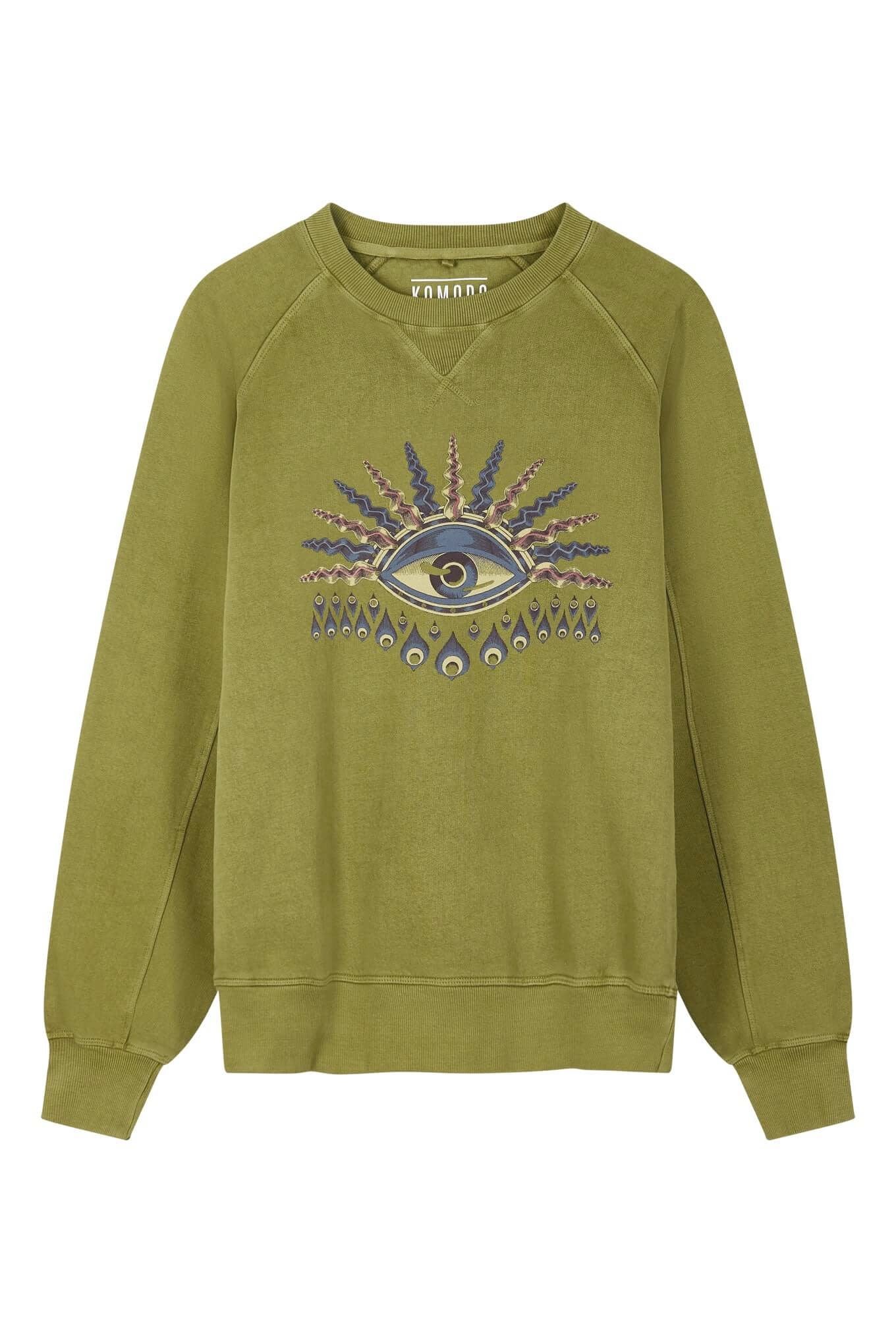 Anton Komodo Eye Sweater Olijf