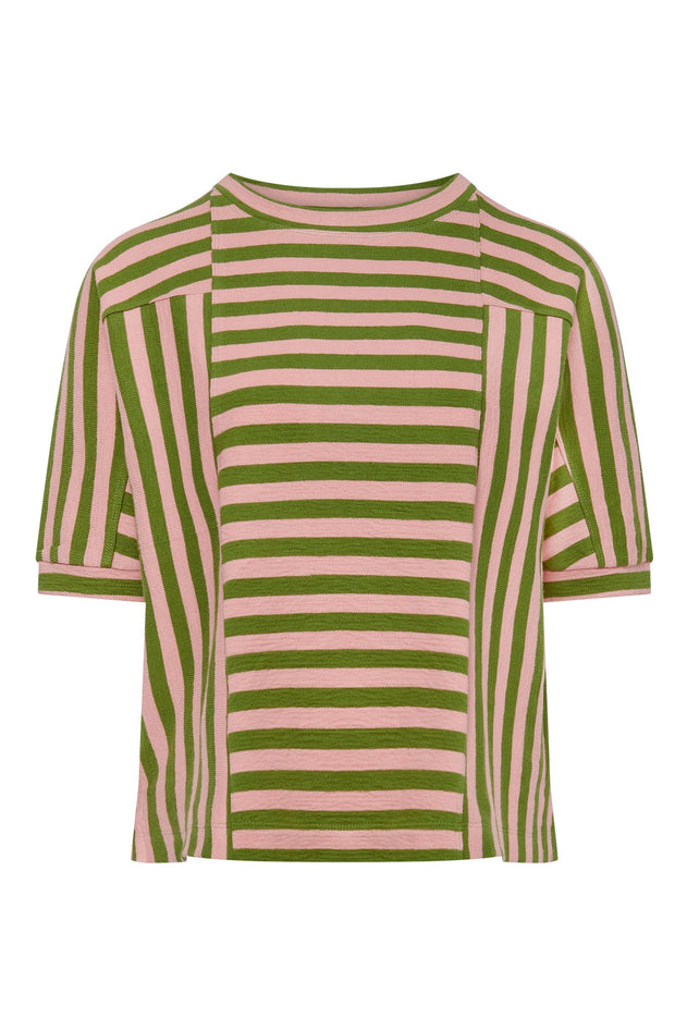 Juniper T-Shirt Striped Pink