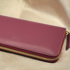 Kivik Apple Leather Long Zip Wallet