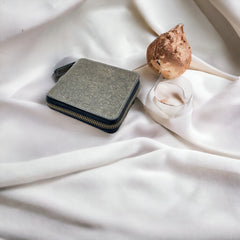 Kochi Coconut Leather Small Zip Wallet