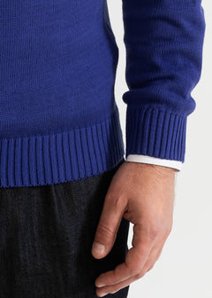 The Rodna 100% Cotton Crewneck  Indigo Blue