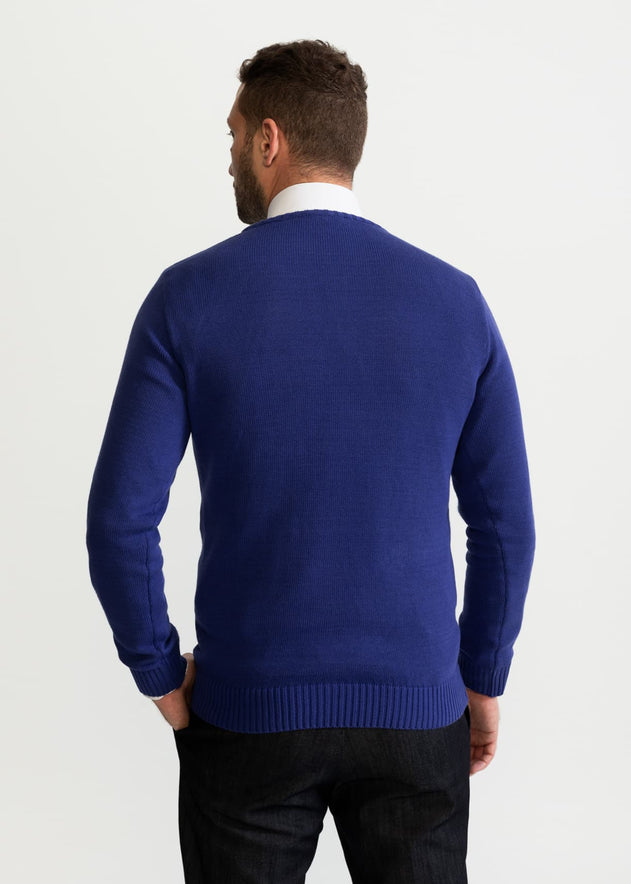 The Rodna 100% Cotton Crewneck  Indigo Blue