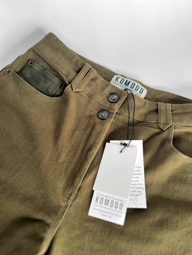 Ranger Organic Cotton Trousers Light Green