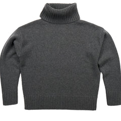 Heavy Merino Turtle Neck Knit Grey