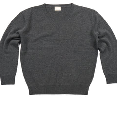 Merino-Cashmere V-Neck Grey