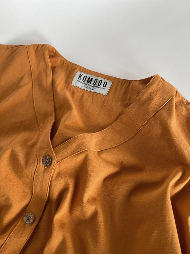 Dusk Organic Cotton Dress Orange