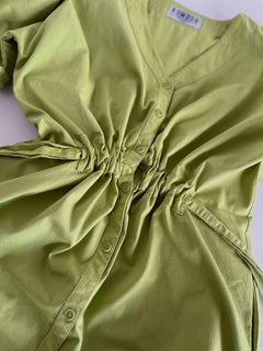 Dusk Organic Cotton Dress Sage