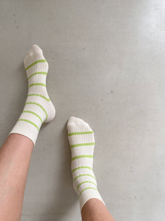 Stripe Socks Green