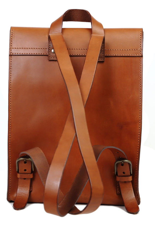 Mod 120 Cuoio Leren Rugzak Bruin