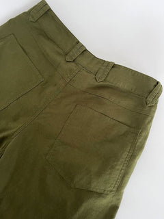 Makulu Linen/Cotton Trousers Khaki
