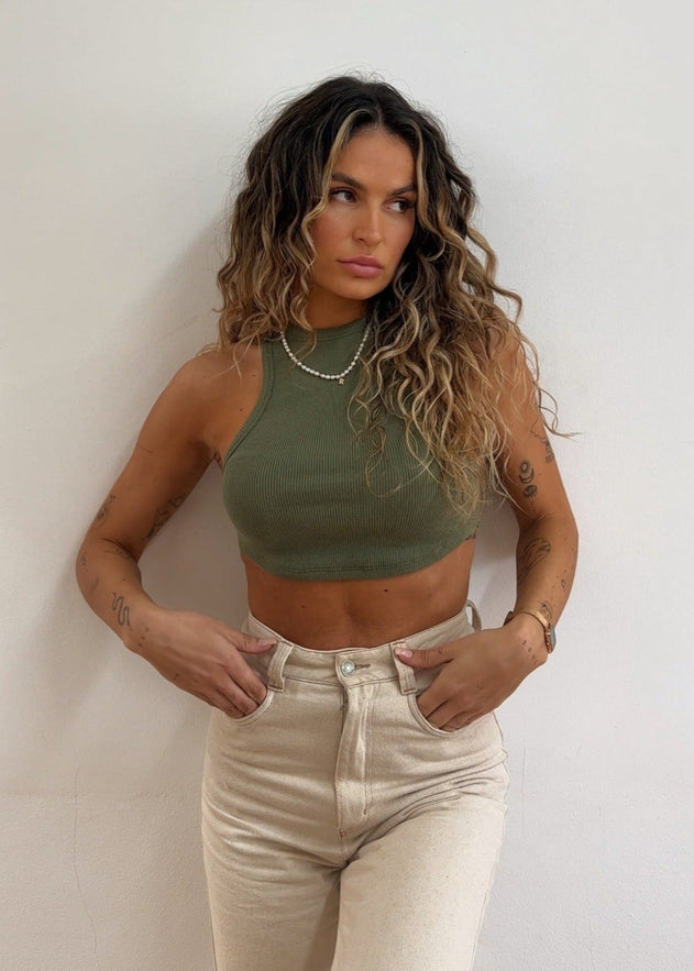 Guaja Rib Top Beige