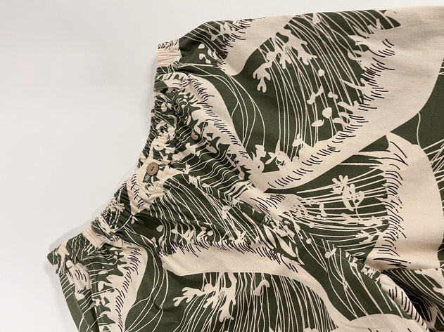 Safari Women's Organic Cotton Trousers Wave Print