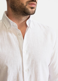 The Godeanu Linen Shirt White