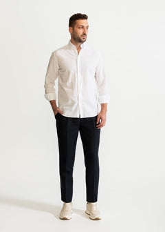 The Godeanu Linen Shirt White