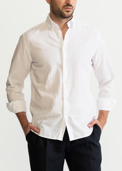 The Godeanu Linen Shirt White