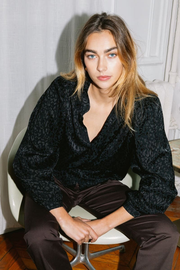 Hortensia Blouse Black