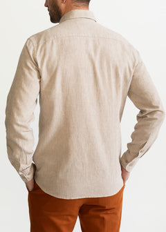 The Godeanu Linen Shirt Beige