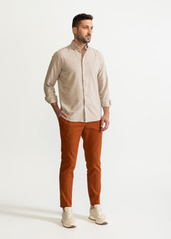 The Godeanu Linen Shirt Beige