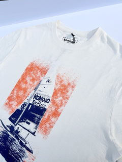 Sailing Cotton T-Shirt Off White