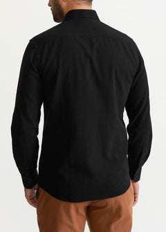 The Godeanu Linen Shirt Black