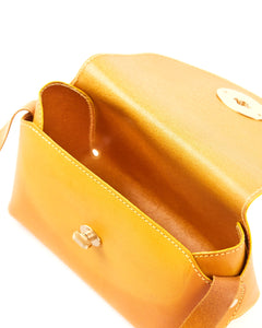 The Small Box Leather Bag Yellow