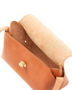 The Small Box Leather Bag Brown