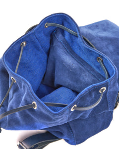 Leather Backpack Venice Collection Blue