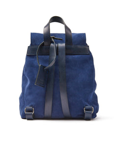 Leather Backpack Venice Collection Blue