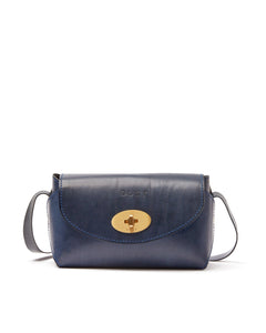 The Small Box Leren Tas Blauw