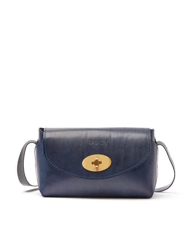 The Small Box Leren Tas Blauw