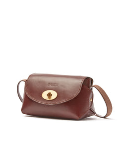 The Small Box Leather Bag Dark Brown