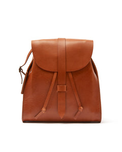 Leather Backpack Mod 130 Cuoio Brown