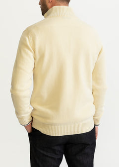 The Rodna 100% Wool Cardigan Off White