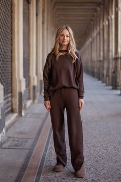 Ora & Rotondo Merino Co-ord Chocolate