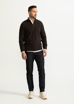 The Rodna 100% Wool Cardigan Bronz Brown