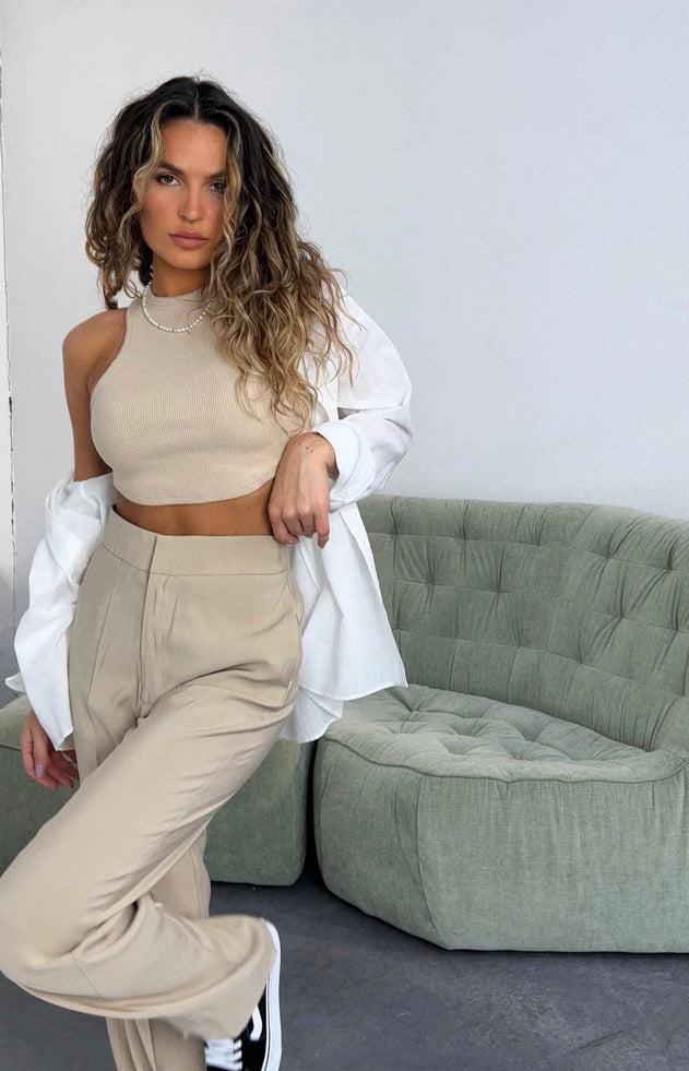 Guaja Rib Top Beige
