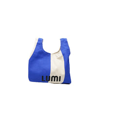 Canvas Supermarket Bag Small Blue