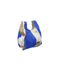 Canvas Supermarket Bag Small Blue