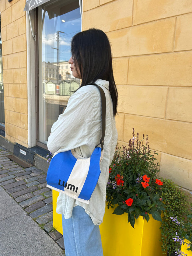 Canvas Supermarket Bag Small Pink
