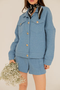 Enteliér Tweed Jacket Blue