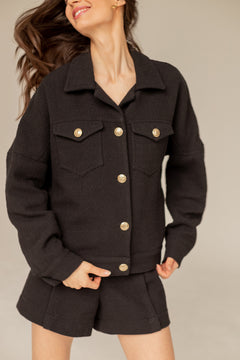 Enteliér Tweed Jacket Black