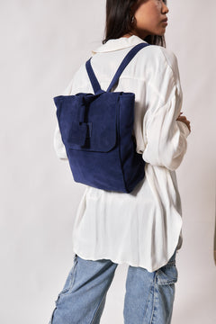 Leather Backpack Upper West Side Collection Blue