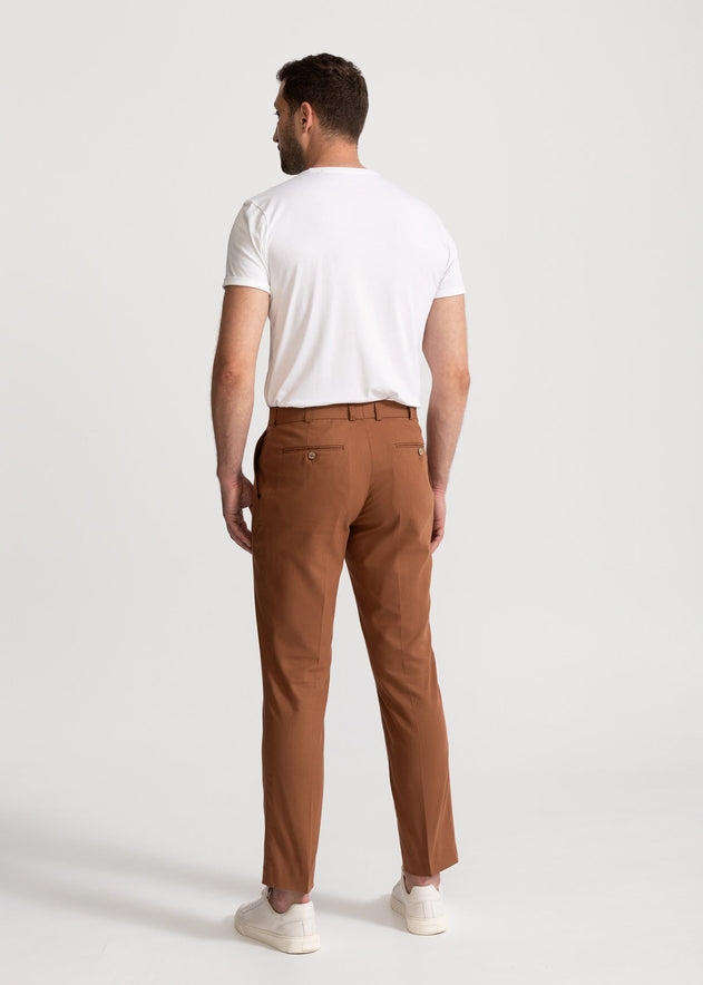 The Romana Cotton Trousers Light Brown