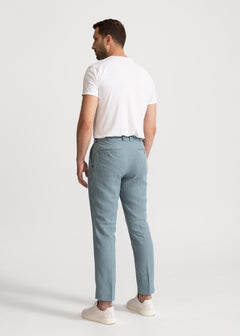 The Romana Linen Trousers Slate Blue