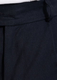 The Romana Linen Trousers Dark Blue