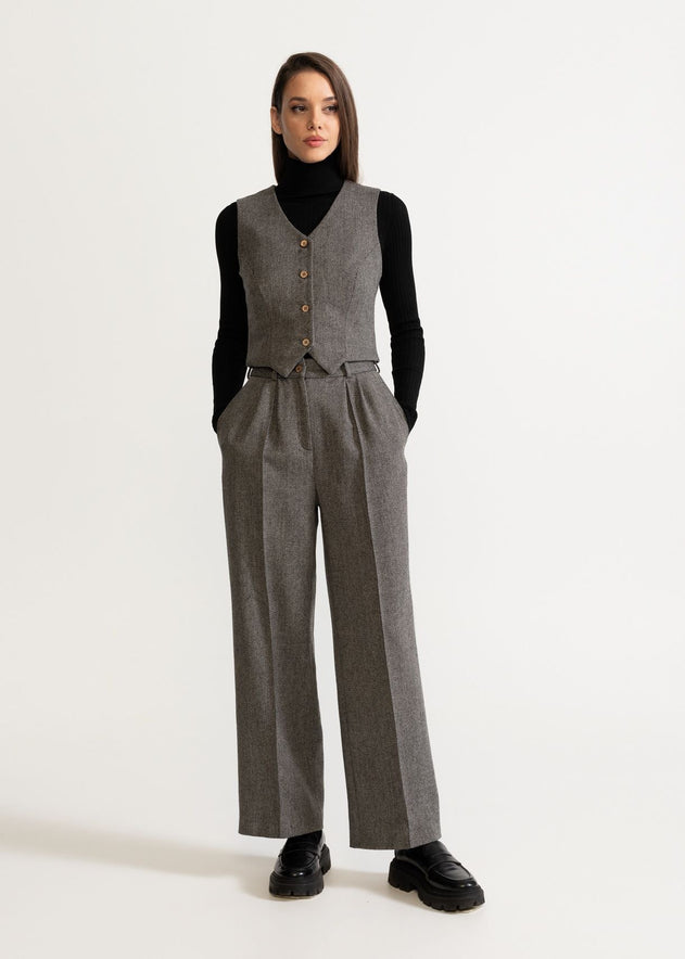 Women's Figa Wool Set  Chambray Grey