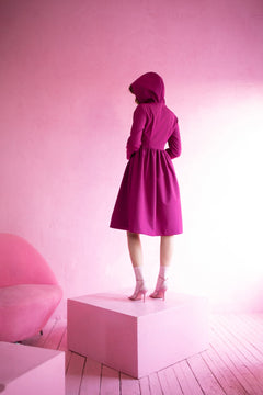 Raspberry Dream Raincoat Bright Pink