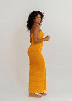 Tangerine Tube Dress Orange