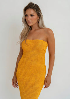 Tangerine Tube Dress Orange