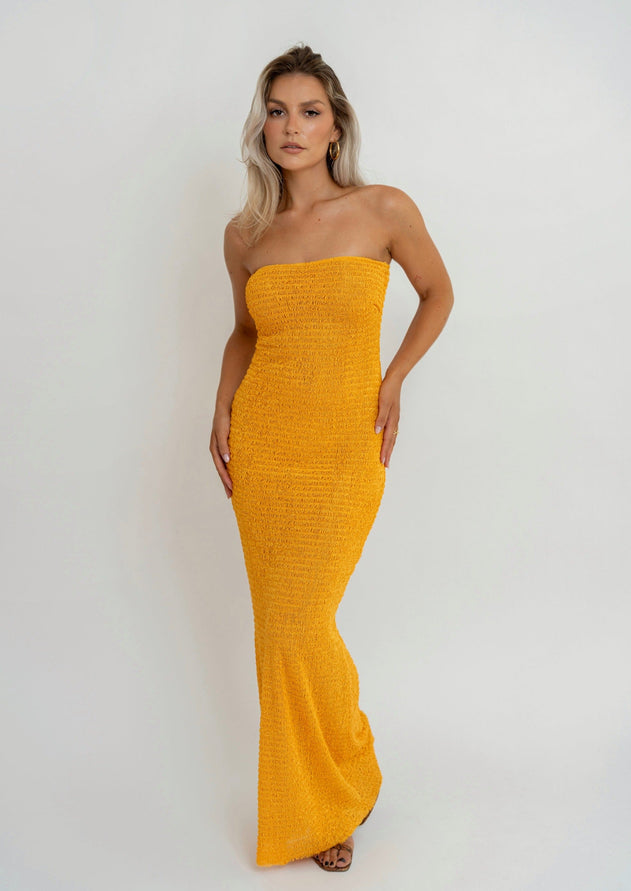 Tangerine Tube Dress Orange